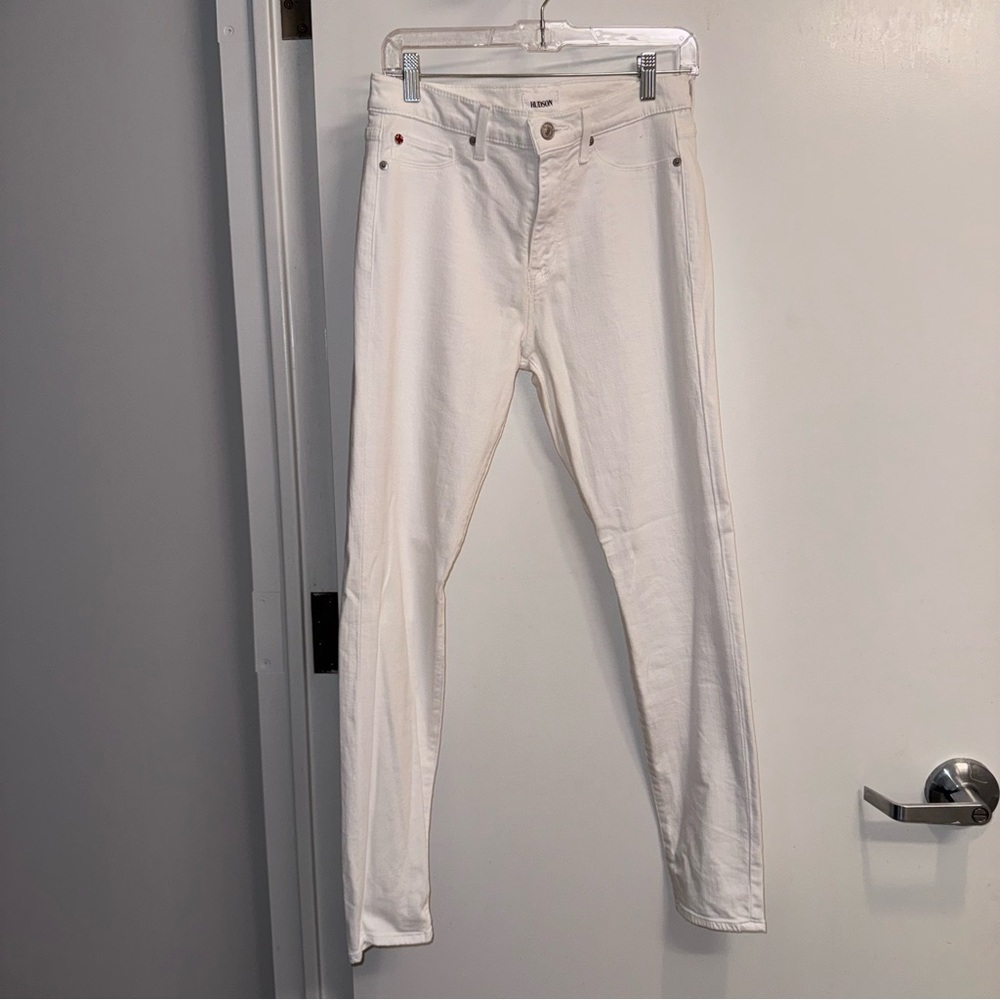 Hudson Jeans White Skinny Jeans